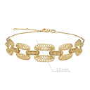 Браслет декоративный из желтого золота