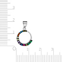 Подвеска из серебра с фианитом