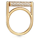 Кольцо из желтого золота с бриллиантами