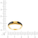 Кольцо из желтого золота с бриллиантами