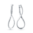 Серьги из белого золота с бриллиантами