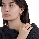 Серьги Конго из серебра с золочением