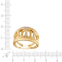 Кольцо из желтого золота с бриллиантами