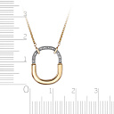 Колье из желтого золота с бриллиантами