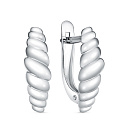 Серьги с английским замком из серебра