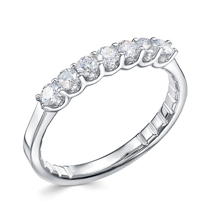 Кольцо из белого золота с бриллиантами