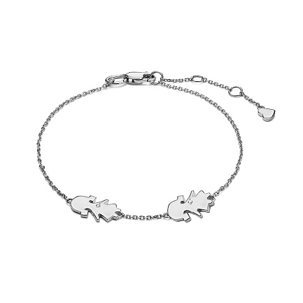 Браслет из белого золота с бриллиантами