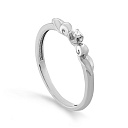 Кольцо из белого золота с бриллиантом