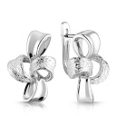 Серьги с английским замком из серебра