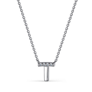 Колье из серебра с фианитами