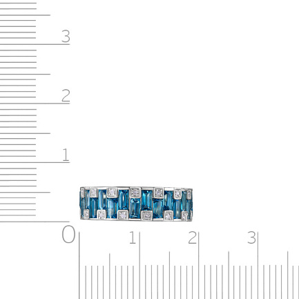 Кольцо из белого золота с бриллиантами