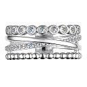 Кольцо из серебра с фианитами