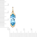 Подвеска из желтого золота с топазом