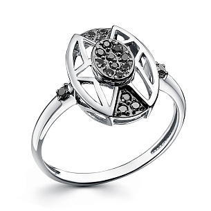 Кольцо из белого золота с бриллиантом