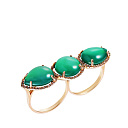 Кольцо из желтого золота с бриллиантами