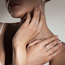 Кольцо из белого золота с бриллиантами