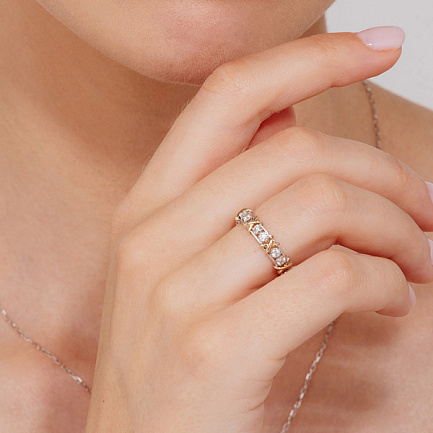 Кольцо из золота с бриллиантами