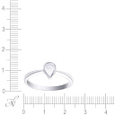 Кольцо из белого золота с бриллиантом