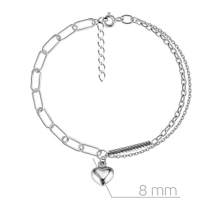 Браслет декоративный из серебра