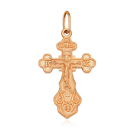 Крест из красного золота