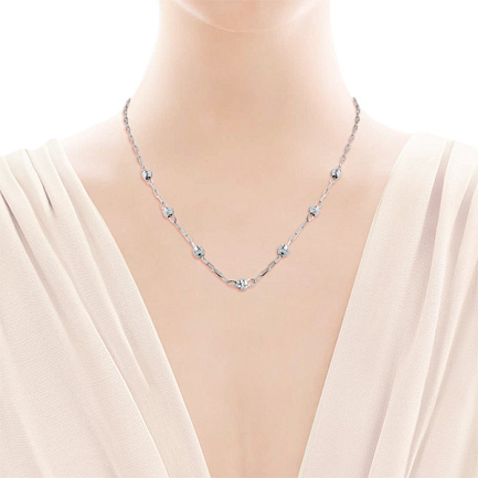 Колье из серебра