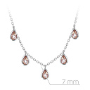 Колье из серебра с фианитом