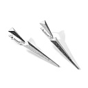 Серьги с английским замком из белого золота с бриллиантами