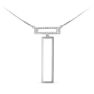 Колье из белого золота с бриллиантами