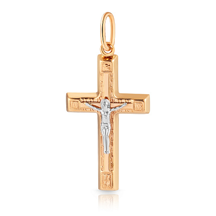 Крест из красного золота