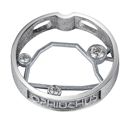 Подвеска из белого золота с бриллиантами