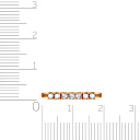 Кольцо из красного золота с бриллиантами