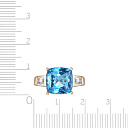 Кольцо из желтого золота с топазом