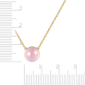 Колье из желтого золота, плетение якорное