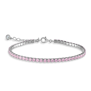 Браслет из серебра с фианитом