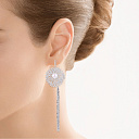 Серьги с английским замком из серебра с жемчугом