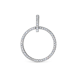 Подвеска из белого золота с бриллиантами