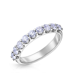 Кольцо из белого золота с бриллиантами