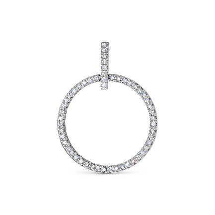 Подвеска из белого золота с бриллиантами