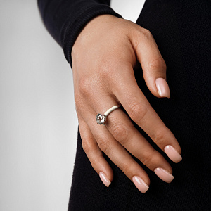 Кольцо из серебра с эмалью