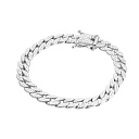 Браслет декоративный из серебра с фианитами