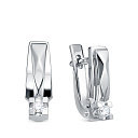 Серьги из белого золота с бриллиантами