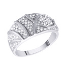 Кольцо из белого золота с бриллиантами