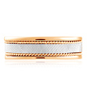 Кольцо обручальное из красного золота