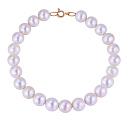 Браслет декоративный из красного золота с жемчугом