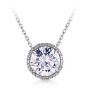 Колье из серебра с фианитом