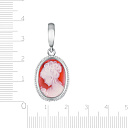 Подвеска из серебра с агатом