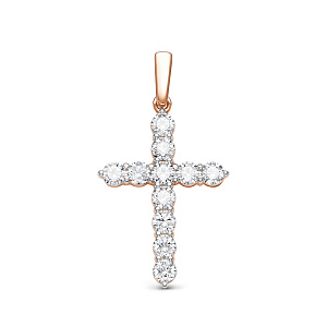 Крест из красного золота