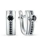 Серьги из белого золота с бриллиантами