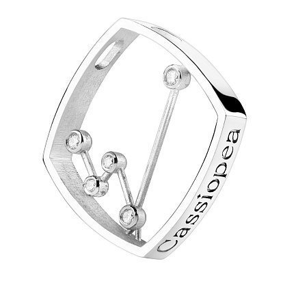 Подвеска из белого золота с бриллиантами