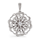 Подвеска из белого золота с бриллиантами